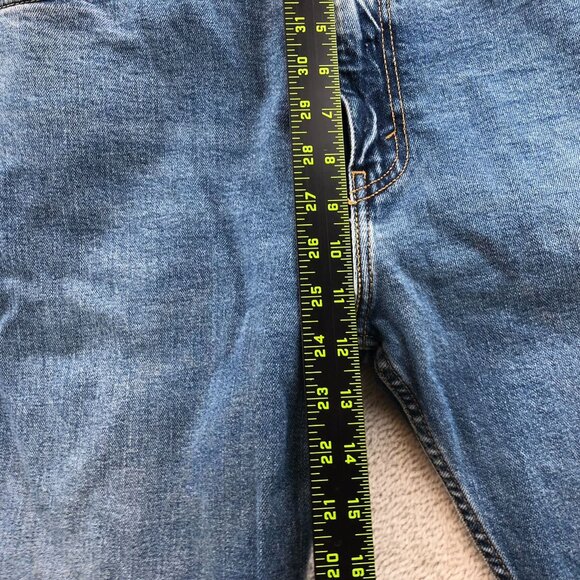 Levis Mens Jeans Size 38x30 505 Straight Leg Classic Casual Denim Relaxed Fit - Picture 6 of 12